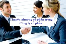 Chuyển nhượng cổ phần trong công ty cổ phần