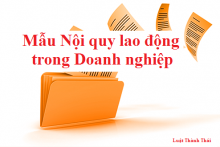 Mẫu Nội quy lao động trong Doanh nghiệp