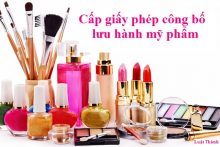 Cấp giấy phép công bố lưu hành mỹ phẩm