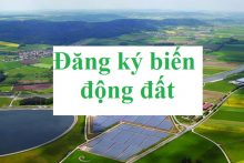 Đăng ký biến động đất