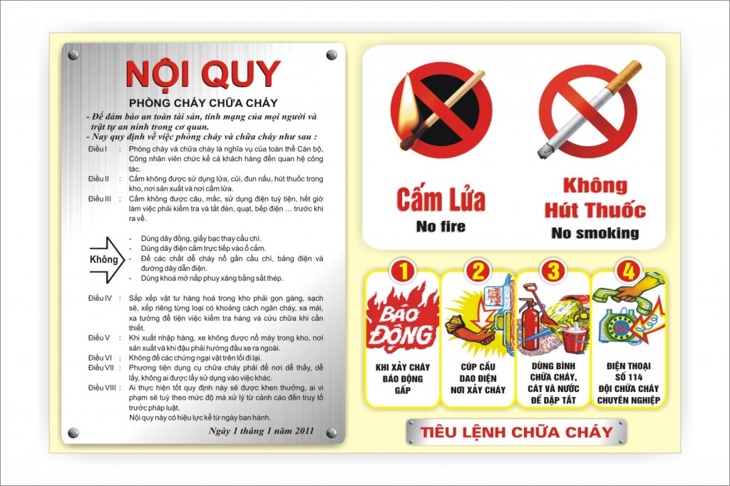 Nội quy phòng cháy chữa cháy