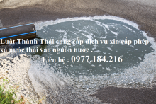 Thủ tục cấp giấy phép xả nước thải vào nguồn nước