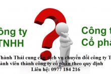 Chuyển đổi công ty TNHH Một thành viên thành công ty cổ phần