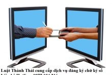 Đăng ký cấp chữ ký số và hiệu lực của chữ ký số trong doanh nghiệp.