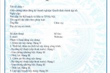 Chứng Chỉ Năng Lực Của Tổ Chức Thi Công Xây Dựng Công Trình