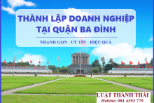 Thành lập doanh nghiệp tại Quận Ba Đình cần những gì?
