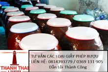 Xin giấy phép sản xuất rượu thủ công nhằm mục đích kinh doanh cần hồ sơ, thủ tục gì?