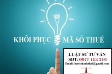 Xử lý khôi phục mã số thuế cho Doanh nghiệp