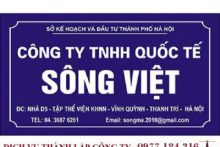 Treo biển hiệu công ty như thế nào mới đúng?