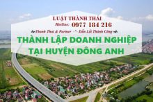 Thành lập doanh nghiệp tại Đông Anh?