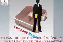 Thủ tục thay đổi tên công ty